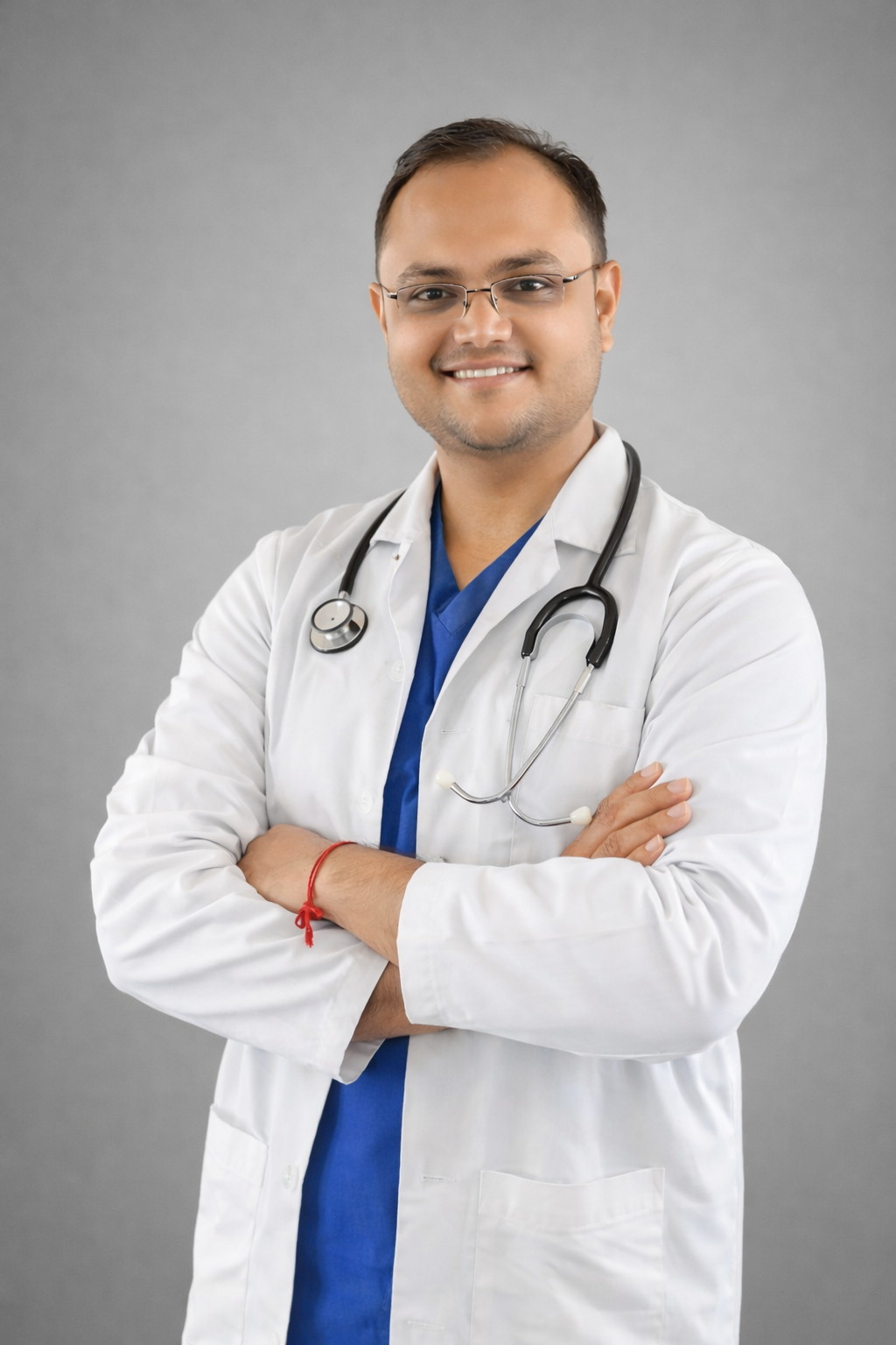 Dr. Shivam Dave providing physiotherapy treatment